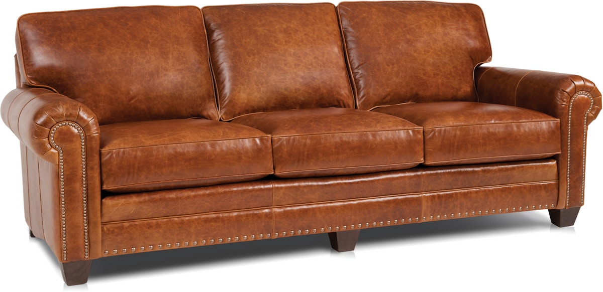 smith brothers of berne leather sofa